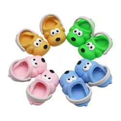 2PCS/Pair Cute Doll Shoes 3.6cm Cartoon Dog Mini Shoes For Pullip Licca Lati Dolls Keychain Accessories toys