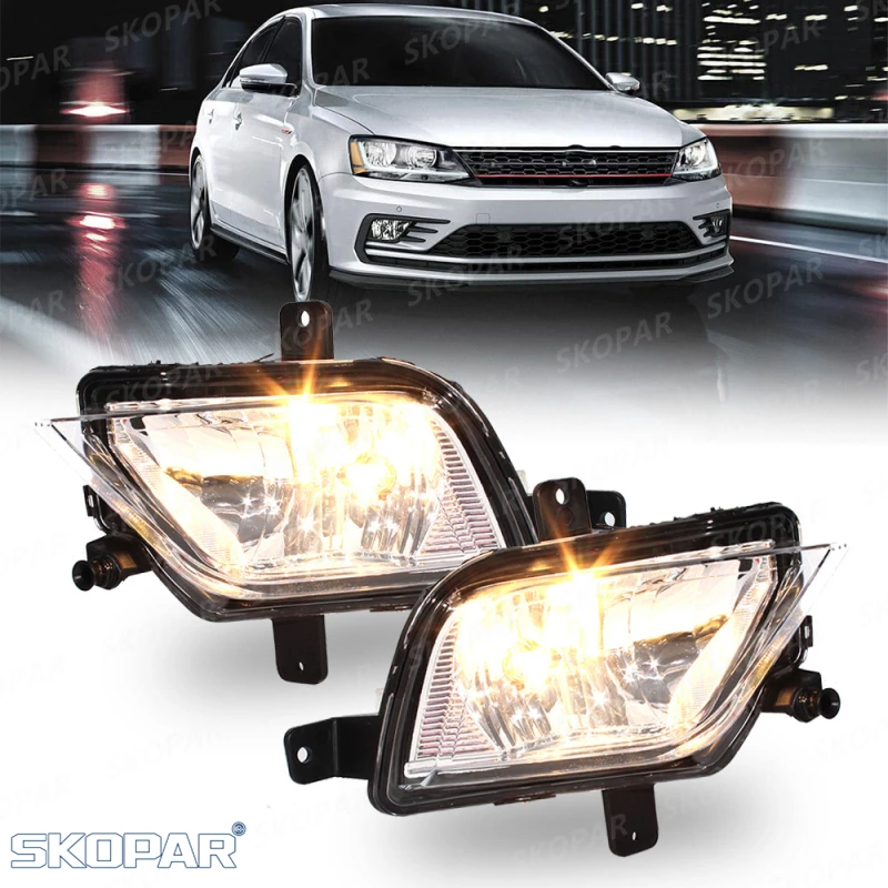 

Fog Light With Halogen Bulbs For VW Jetta GLI 2015 2016 2017 2018 Front Bumper Headlamp Car Accessories 5C7941699Q 5C7941700Q