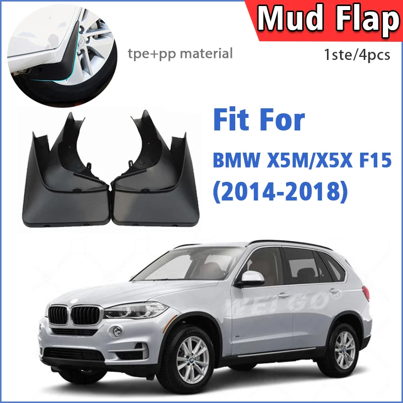 

For BMW X5X F15 2014 2015 2016 2017 2018 Mudflaps Fender Mud Flap Guards Splash Mudguard Car Accessories Front Rear 4pcs