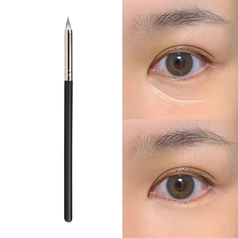 Kuas Concealer ujung pensil kuas Makeup presisi penutup di bawah krim Concealer Nasolabial mata detail alat kecantikan wanita