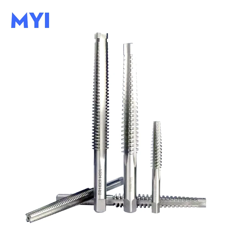 TR3 TR4 TR5 TR6 TR7 TR8 TR9 TR10 TR12 TR13 TR15*2/3/4 High Quality Tr Right Hand Trapeze Thread Screw Tap and Trapezoidal Tap