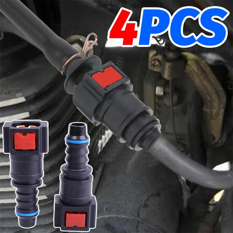 

Quick Connector Fuel Line Car Motorcycle Plastic Black 5x2cm Compact Size Universal Fit Fuel Pipe Joint Replacement Accessory