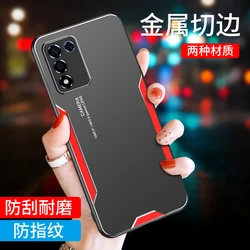 For Realme Q3S Case Stylish Phone Cover For Realme Q3 Pro Case Luxury Aluminum Frame Silicone Bumper Camera Protection Shell 5G