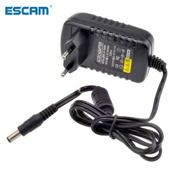 Zasilacz, 12V 2A AC 100V-240V Adapter konwerter DC 12V 2A 2000mA wtyczka ue UK AU US 5.5mm x 2.1mm do kamery IP CCTV