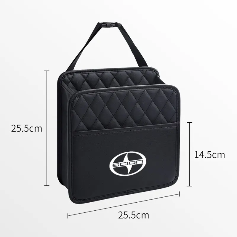 Bolsa de almacenamiento para respaldo de asiento de coche, bolsa colgante para respaldo de asiento de coche, accesorios de cuero, XA XB XD IQ TC Scion