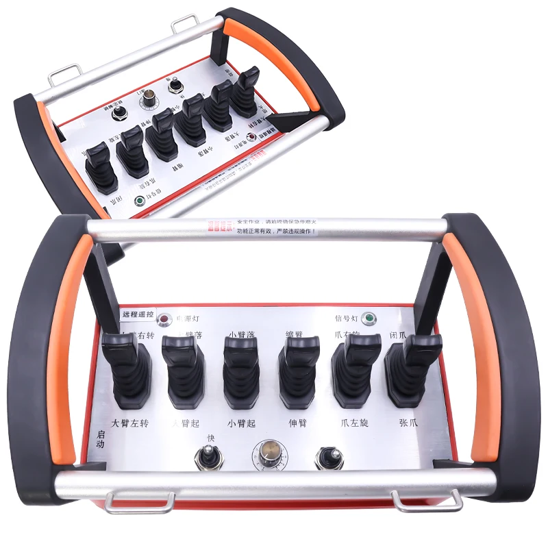 

Factory Price 433MHZ Industrial Excavator Hydraulic Proportional Valve Electric Crane Joystick Wireless Smart Remote Control