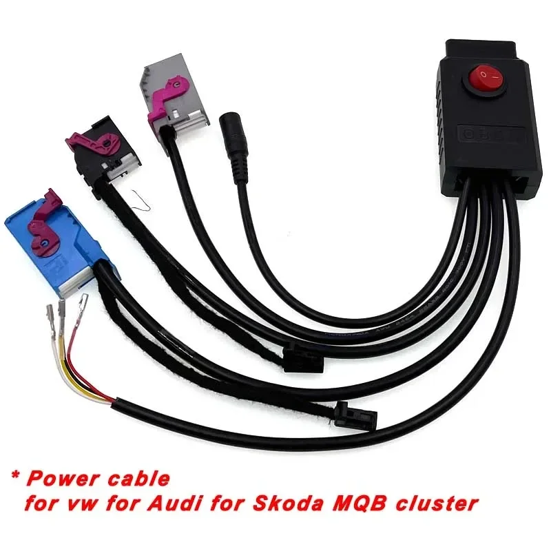 MQB Cluster 12V Power Cable 4th ID48 Key Programming 5th Cluster Cable MQB NEC35XX Cable MQB48 Instrument Line Fit VVDI2 CGDI