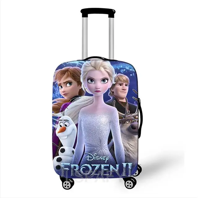 Cartoon Disney New Frozen Elsa Anna Luggage Cover Elastic Suitcase Protective Cover For Travel Bag Anti-Dust Protective Cover