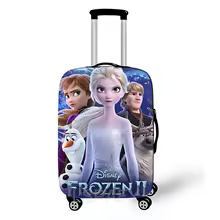 Cartoon Disney New Frozen Elsa Anna Luggage Cover Elastic Suitcase Protective Cover For Travel Bag Anti-Dust Protective Cover