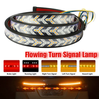 Car Truck LED Tailgate light Strip Turn Signal Lamp Flowing Dynamic Warning Brake Reverse Tail light Bar For Pickup Jeep 12-24V