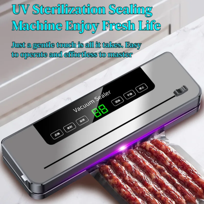

Small home food packaging automatic vacuum sealing machine