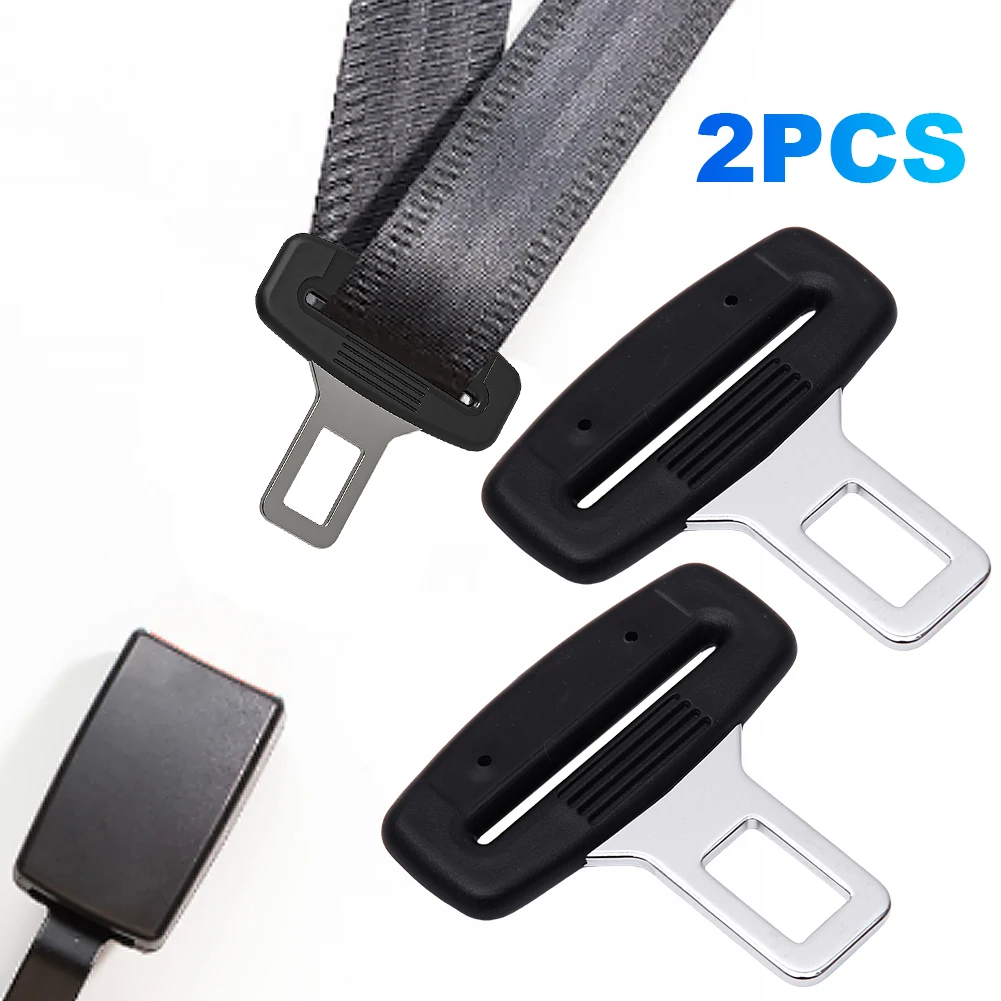 1 Pair Seat Belt Buckle Safety Belt Insert Car Seat Belt Clip Extender Plug Clasp Insert Lock Socket Plug Car Safety Accessories