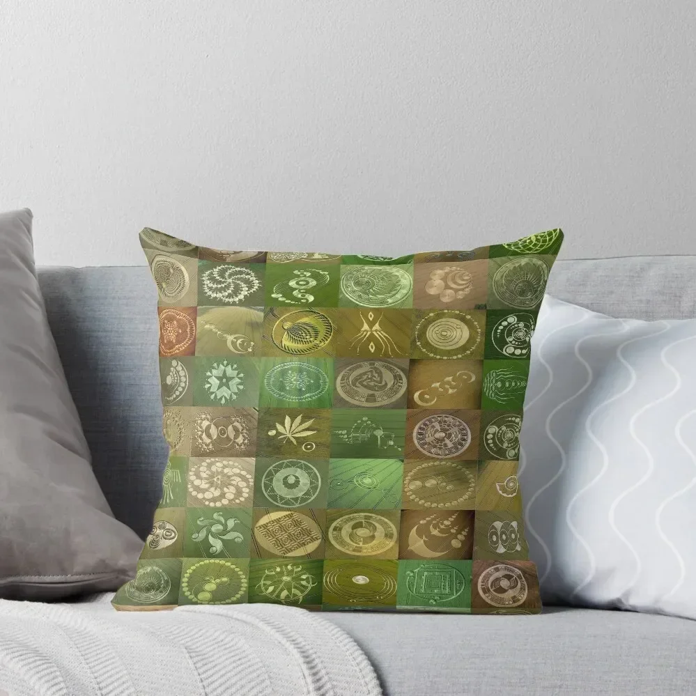 Crop Circles Throw Pillow pillow pillowcase Custom Cushion Photo Cushions Ornamental Pillow