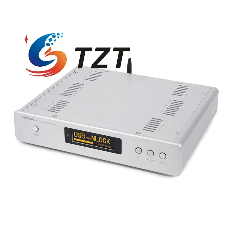 TZT BRZHIFI DC300 Dual Core ES9039PRO HiFi Audio Decoder 8xOPA1612 Digital to Analog Converter 3.5-inch OLED Display