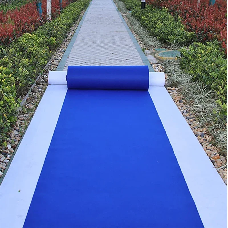 

1M/1.2M/1.5M Royal Blue Wedding Nonwoven Outdoor Luxury Corridor Runner Carpet Decoration Wedding Ceremony Christmas Party