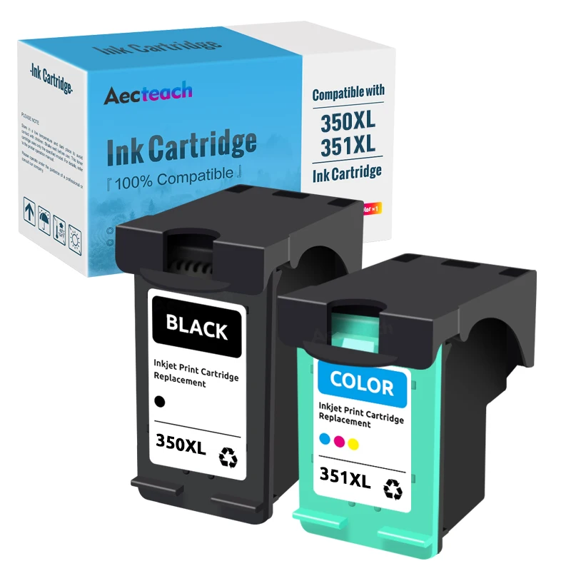 

Aecteach For HP350 350XL 351XL Ink Cartridge Replacement For HP 350 351 For HP Officejet 5780 5785 5790 6410 6413 6415 6450 6480