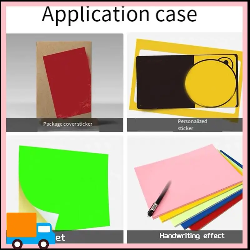 A4 Sticker Paper A4 Sticker Labels 8.27X11.69 Inch For Laser/Inkjet Printers For Office School Fluorescent Green