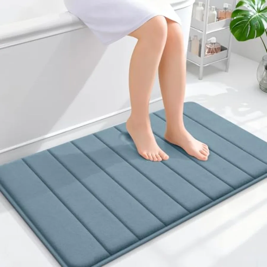 

Memory Foam Bath Mat 36x24 Super Soft Absorbent Bathroom Rugs Quick Dry Machine Washable Shower Floor Rugs Bathmat Carpet Bathr