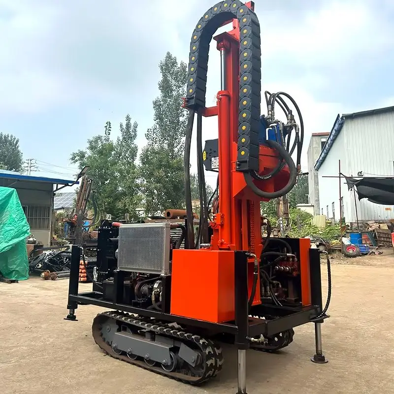 تخصيص 150 متر 200 متر آلة حفر آبار المياه بعجلات المحمولة آلة بئر الهيدروليكية تحت الأرض #1