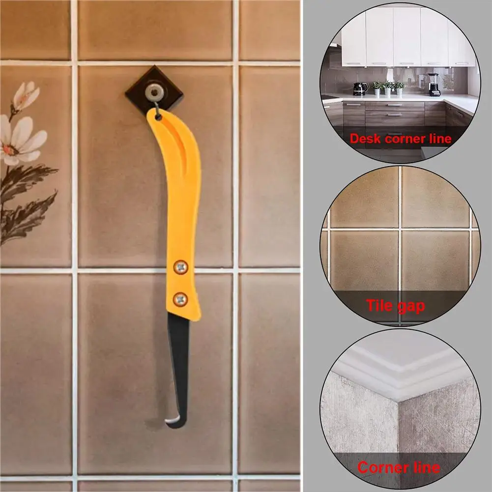 Profissional Gancho Faca Tile Repair Tool, Old Mortar Notcher, Limpeza de Poeira, Seam Collator, Remoção Joint, Cimento Limpeza Parede, E6S0