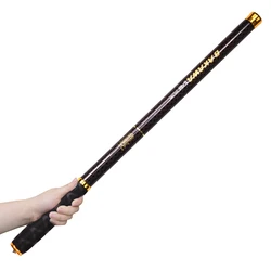 BAKAWA Stream Fishing Rod 100% Carbon Fiber Ultralight Carp Pole Telescopic Hard Portable Mini Travel Freshwater Pesca 3.6M-7.2M