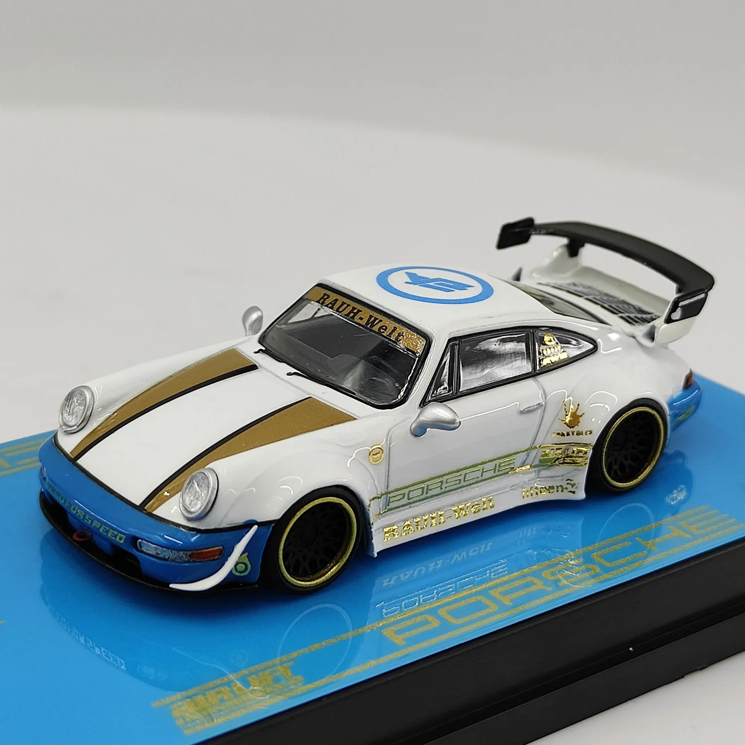 

Литой под давлением масштаб 1:64 Porsche RWB 944, модель автомобиля из сплава, Коллекционная игрушка, подарок, сувенир, демонстрационный орнамент