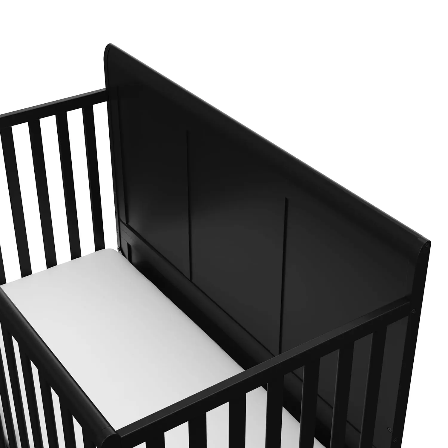 Graco ashville 4-in-1 Convertible Crib dengan laci (hitam)-GREENGUARD bersertifikat emas, boks dengan laci Combo, ukuran penuh