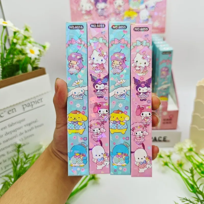 Sanrio Hello Kitty Kuromi My Melody Blindbox-Stift, kreativ, hochwertig, für Studenten, glatt, schnell trocknend, einziehbarer Gelstift, Geschenk