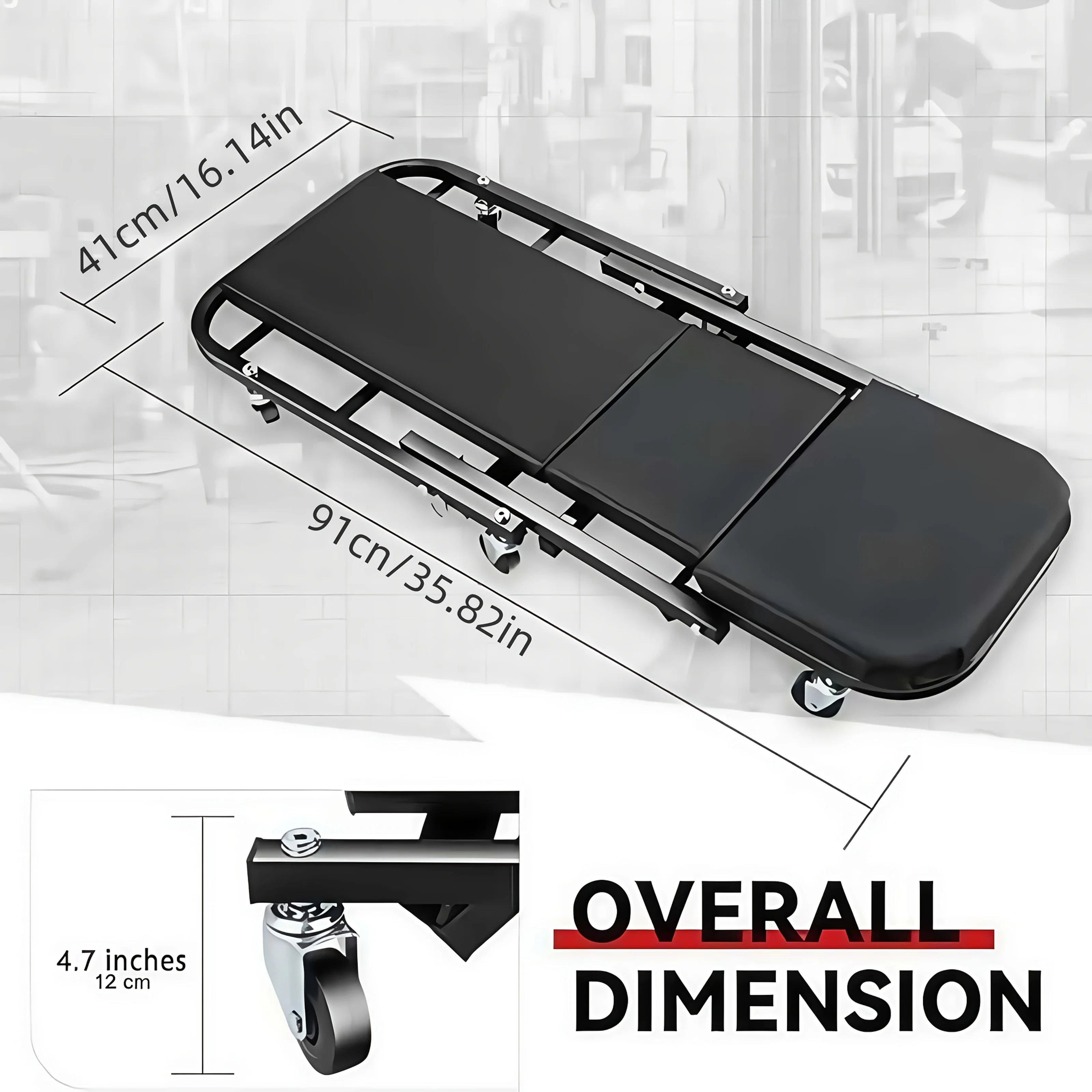 المحمولة 36 بوصة إصلاح السيارات الكذب مجلس لوح التزلج قطع الغيار إصلاح مجلس أداة صيانة خدمة السيارة
