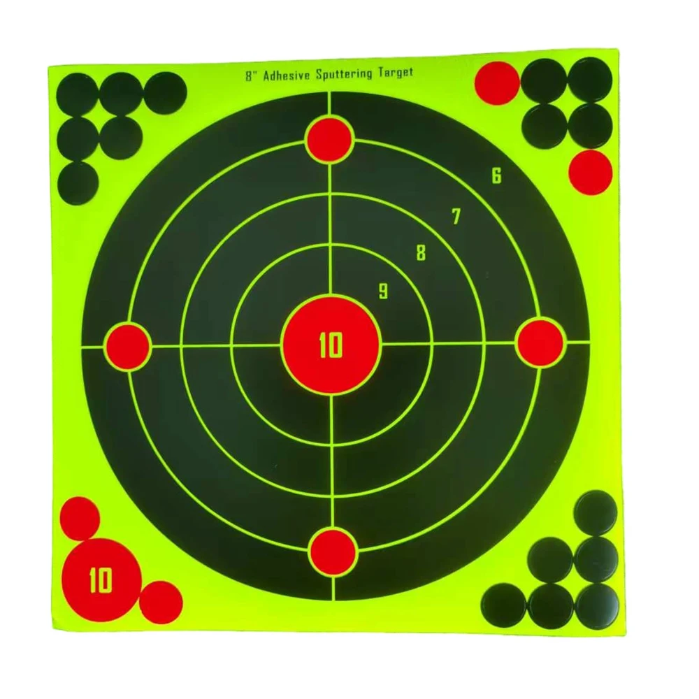 8*8 inches, Multiple Styles Available, 10 Pcs/Pack, Hunting and Shooting Practice Splatter Color-Changing Target Stickers