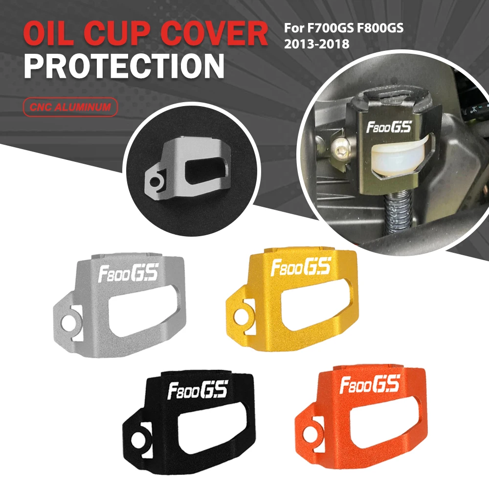 

F700GS F800GS Motorcycle Rear Brake Fluid Reservoir Cover Cup Protection Guard For BMW F700 F800 GS F 700 800 GS 2013-2018