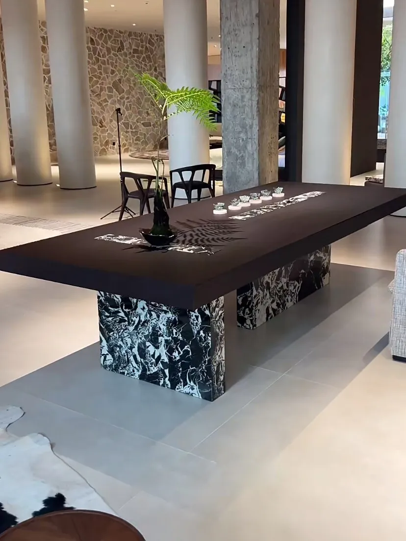 New Chinese solid wood tea table and chair combination image 3