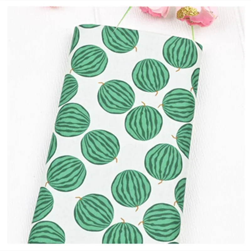 Plain 100% Cotton Fabric, Pastoral Wind Fruit Banana Print, Handmade DIY Bag Garment Shirt Dress, Sewing Tissue, CR-1811