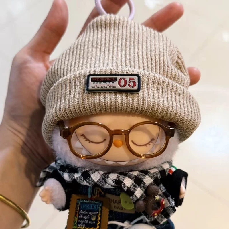 17 centimetri Carino Mini Peluche Vestiti della Bambola Vestito Accessori Per La Corea Kpop Eso Labubu Idol Bambole Gonna Cappello Abbigliamento FAI DA TE Regalo Per Bambini