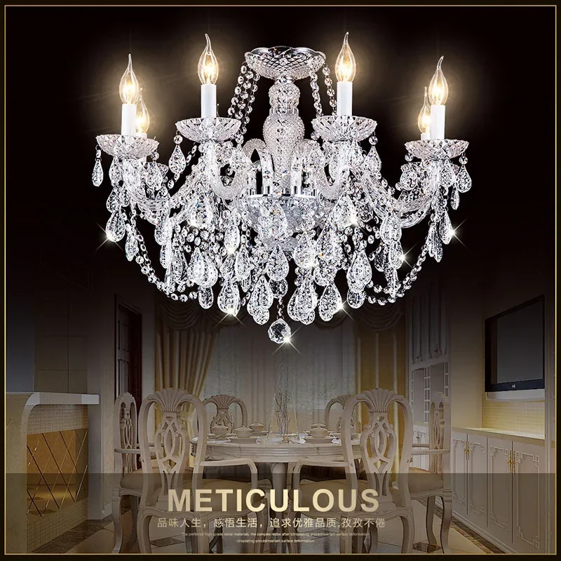 

Luxury Crystal K9 Chandelier Lustre Modern Pandant Lamps 3/6/8/10/15/18 Arm Lustres De Cristal Chandelier AC110V/220V Lighting