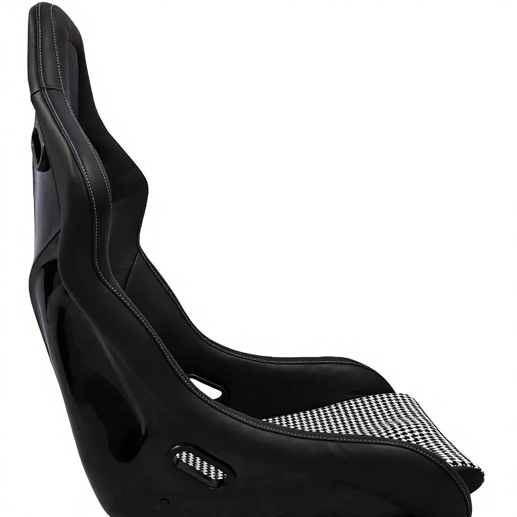9017 PVC Fiberglass Skeleton Racing Seat Fiberglass Shell Ergonomic Sport Bucket Design Comfortable Racing Seat