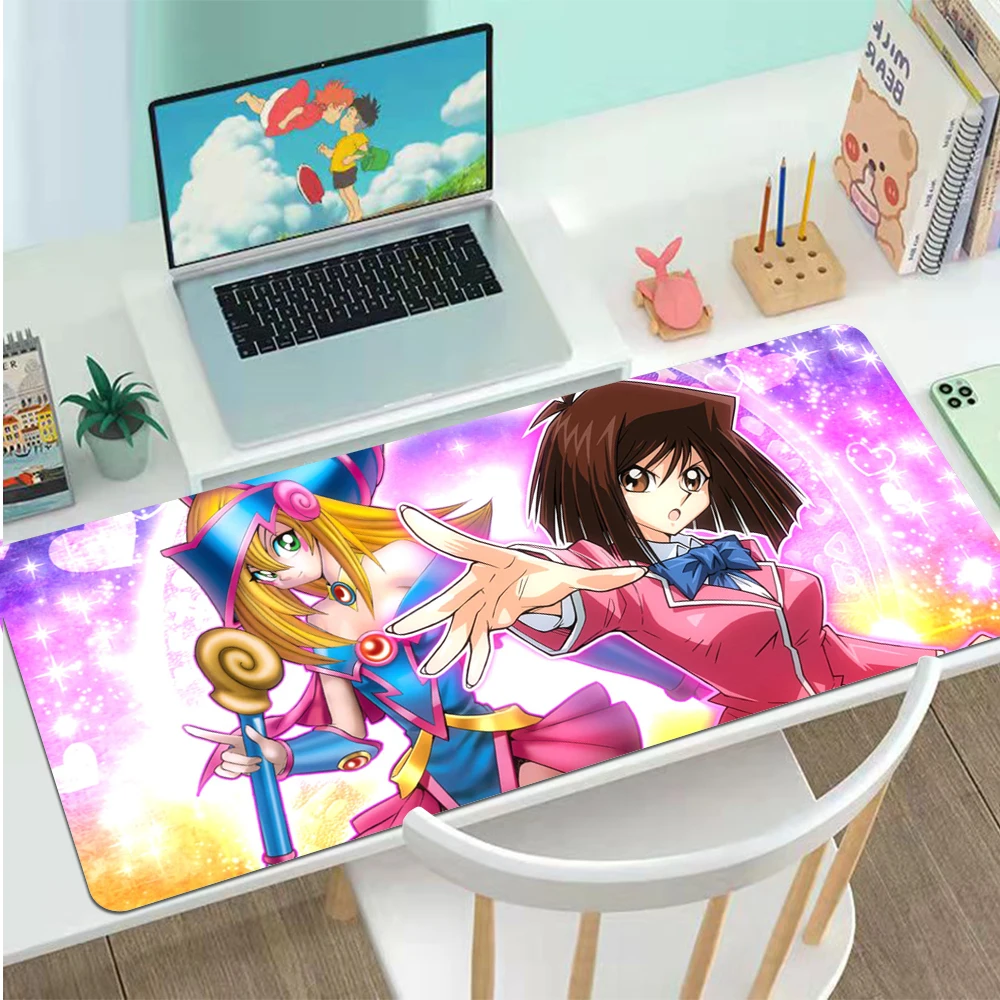 YuGiOh Anime Mouse Pad Gamer Large Gaming Mousepad Cute Dark Magician Girl Mouse Mats Rug Keyboard Pad Computer Table Desk Mat