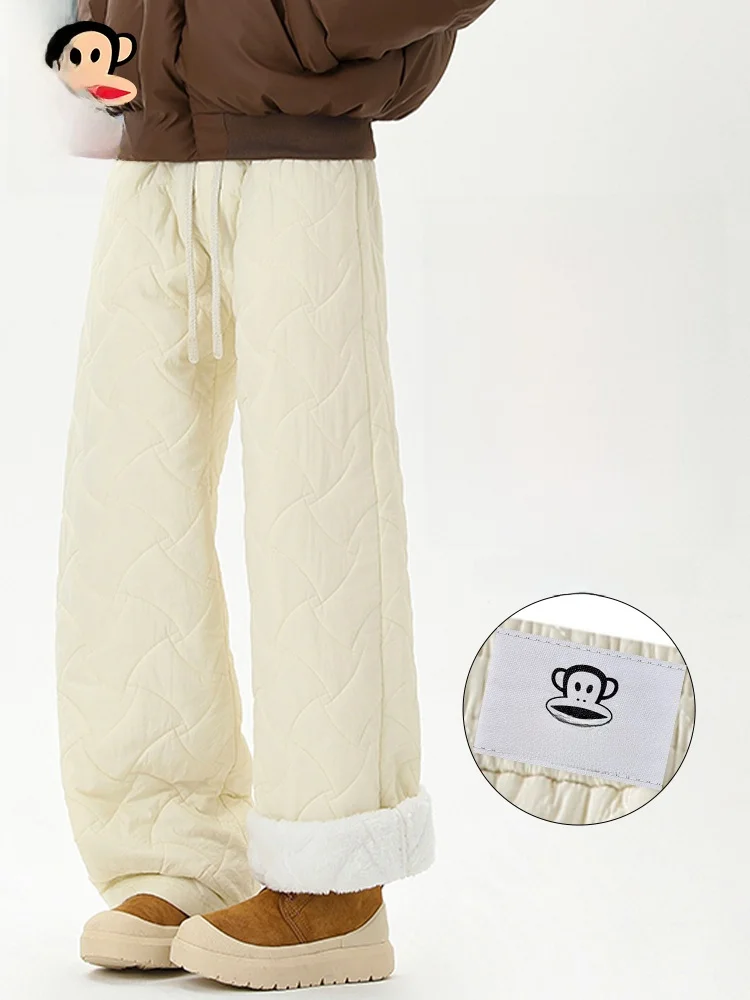 

PaulFrank Thiened Cotton Pants Men's Casual Straight Leg Warm Trousers Spring New Sle Long Pants Youth ular Home Wear