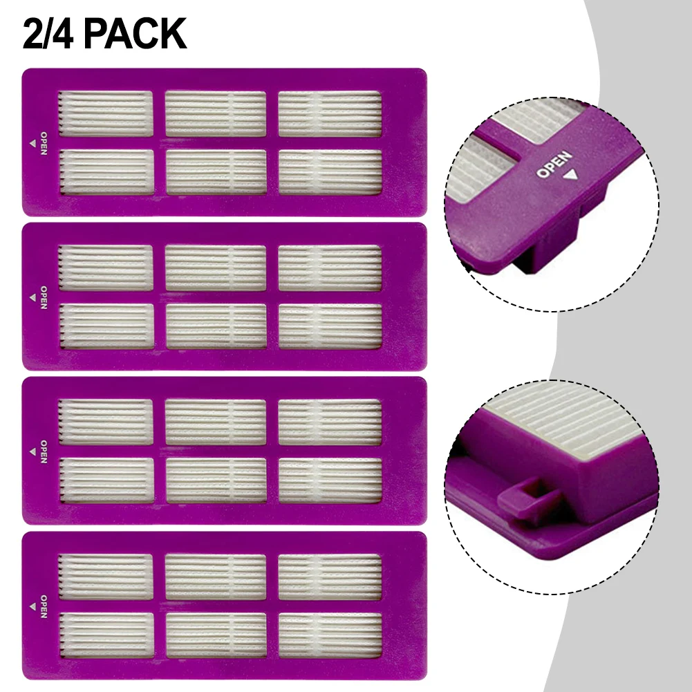 2/4pcs Filter Element For Eureka J15 Pro For Ultra Robot Vacuum Cleaner Filtration Filter Home Appliance Accessories