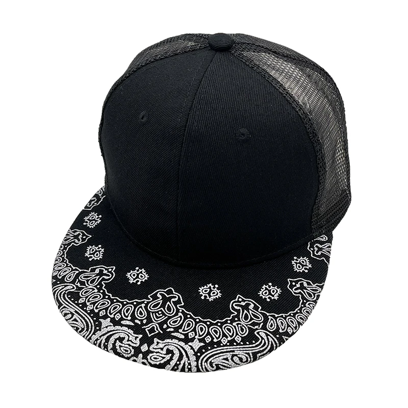 New Brand Paisley Snapback Cap Cotton high quality Summer Baseball Cap For Men Women Dad net Mesh Hat hip hop Bone