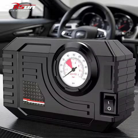 Carsun mini bomba de ar inflator de pneus compressor portátil digital com fio inflador de pneus de carro para bolas de bicicleta