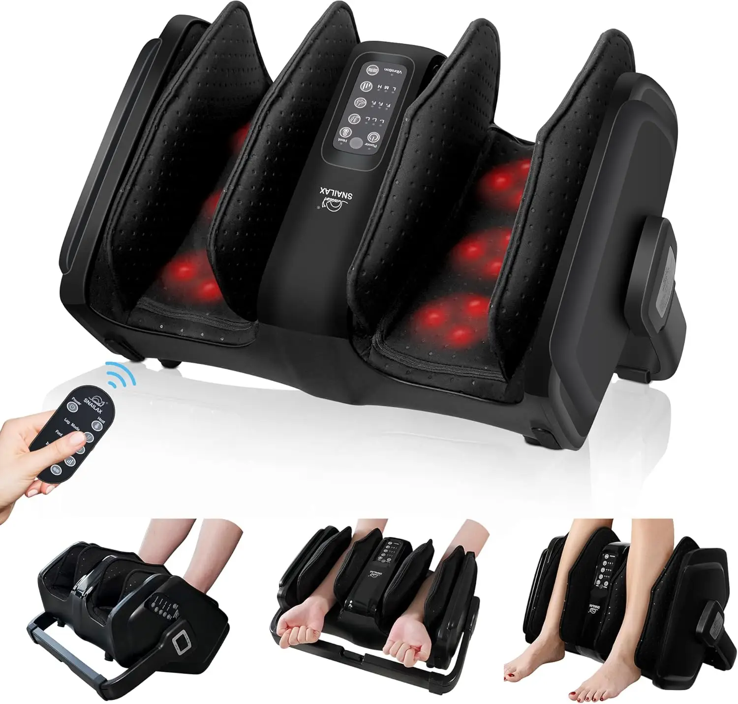 Foot Calf  with Heat, Compression,Kneading, Rolling Vibration, Foot  Machine, Foot Heater, Remote Contro