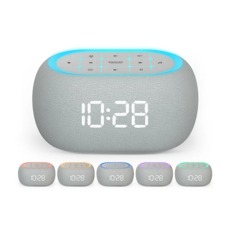 Imagem -06 - Alarme Calmante Bluetooth Speaker Máquina de Ruído Branco Serviço de Despertar Snooze 21 Som Calmante Luzes Coloridas Quarto