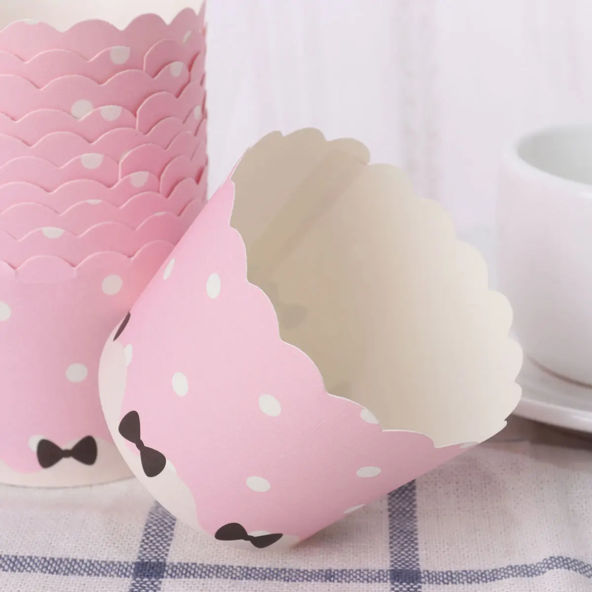 

Wrappers Cake Cups Paper Cupcake Containers High Temperature Resistance Patisserie