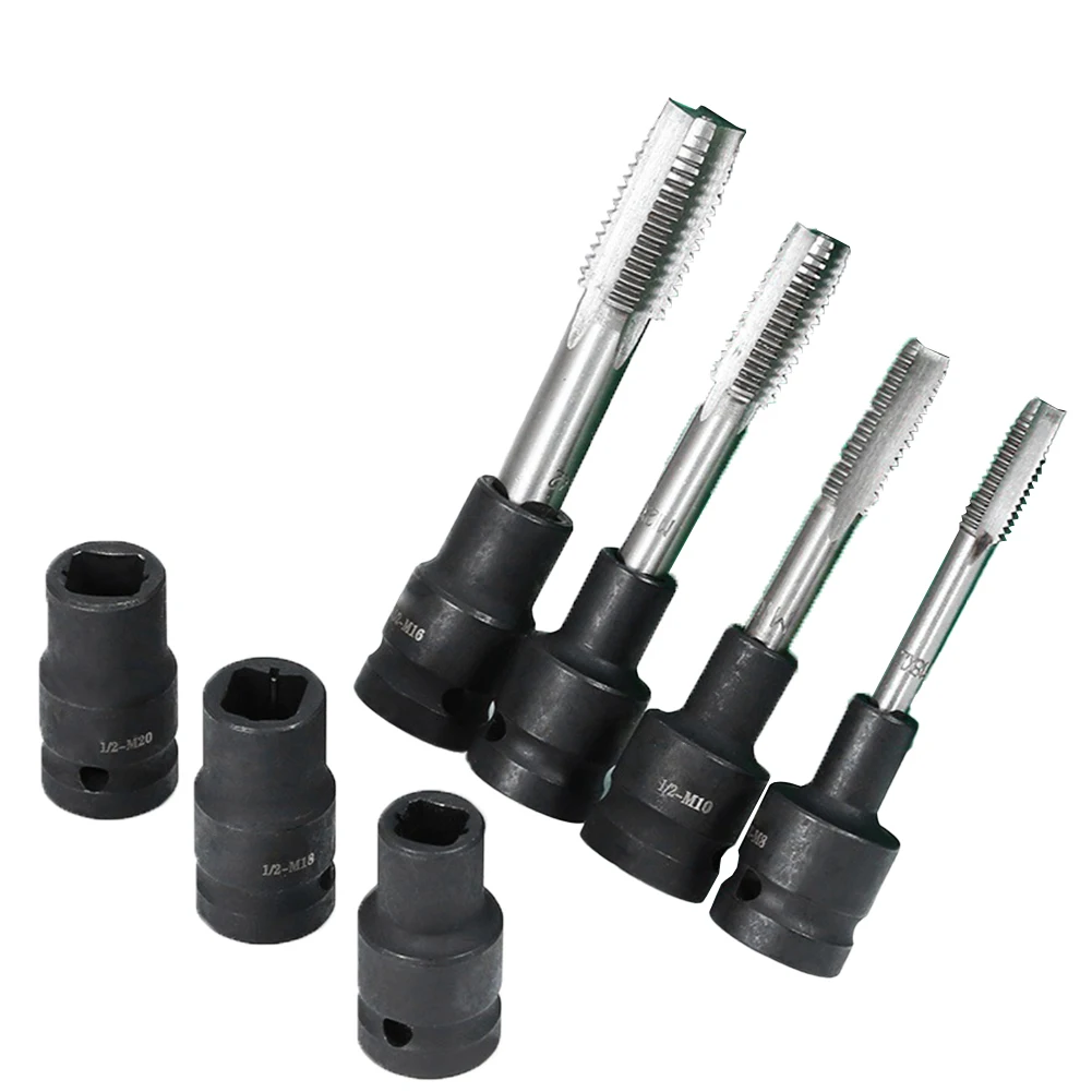 1 шт., квадратная головка для метчика, 1/2 дюйма, отвертка для квадратной отвертки, электрический гаечный ключ для вождения, метчики для реретной обработки от M6 до M24