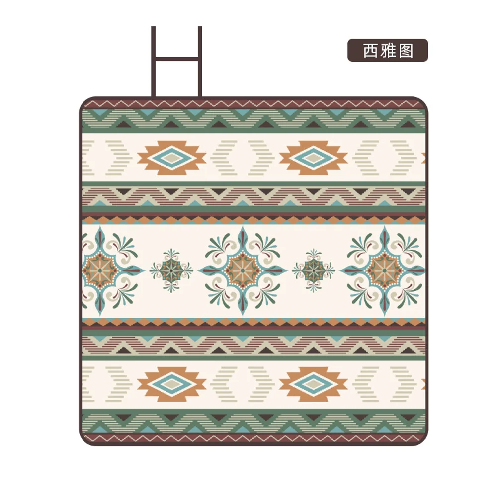 Extra large outdoor ultrasonic picnic mat, moisture-proof mat, thickened aluminum film moisture-proof camping beach mat, waterpr
