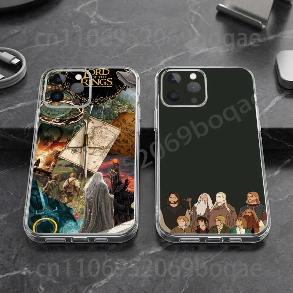 

The L-Lord R-Rings Phone Case For iPhone17,16,15,14,13,12,11,XR,Pro,Max,Plus,mini,Transparent Soft Cover