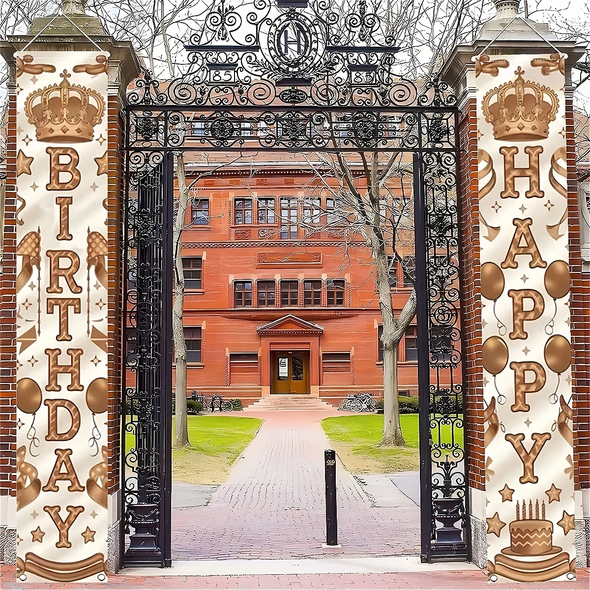 2-pak Złotych Koronek z Napise – Interior Design Years Of School recenzja i cena
