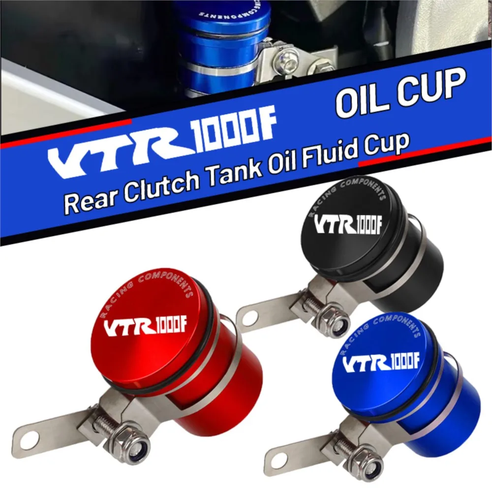 

For Honda VTR1000F VTR 1000F 1998-2004 1999 2000 2001 2002 2003 Motorcycle Brake Fluid Reservoir Clutch Tank Oil Fluid Cup