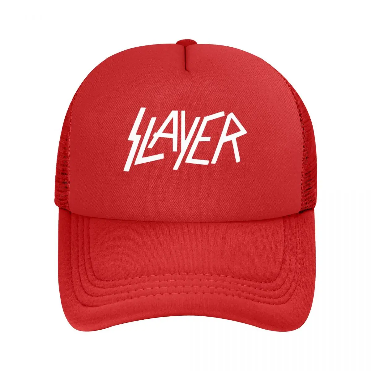 Slayers Logo Trucker Cap Unisex Hip-Hop Hats Trucker Worker Cap Sports Cap Adjustable Polyester Mesh Baseball Cap Summer